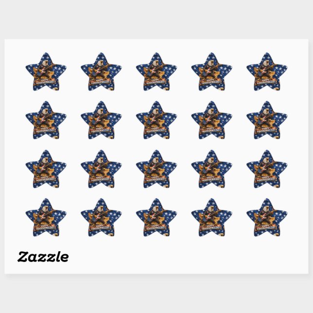 Happy Independence Day star de description Sticker (Sheet)