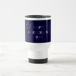 Happy Independence Day travel mug