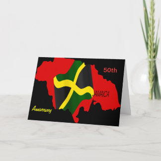 Happy independence jamaica greeting cards