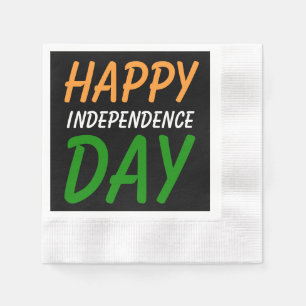 Happy Indian Independence Day India Flag Colours Napkin