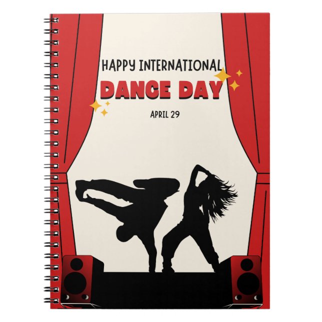 Happy International Dance Day | World Dance Day Notebook (Front)