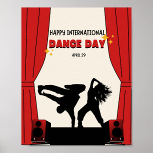 Happy International Dance Day   World Dance Day Poster