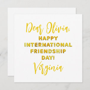 Happy International Friendship Day Card