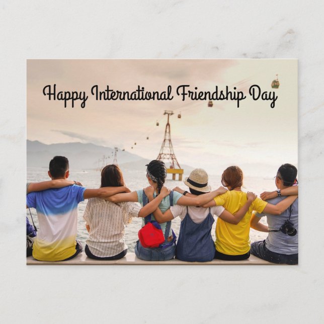 Happy International Friendship Day Postcard (Front)