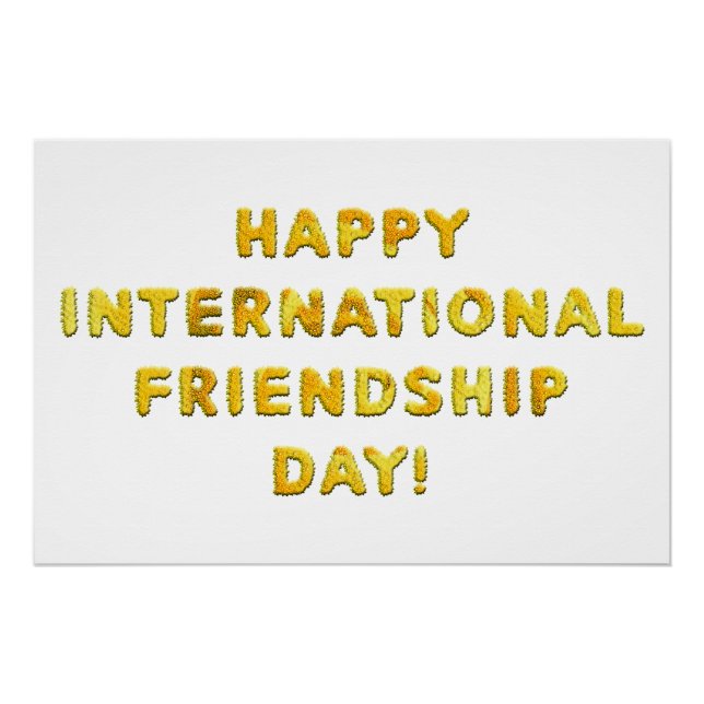 Happy International Friendship Day Poster (Front)