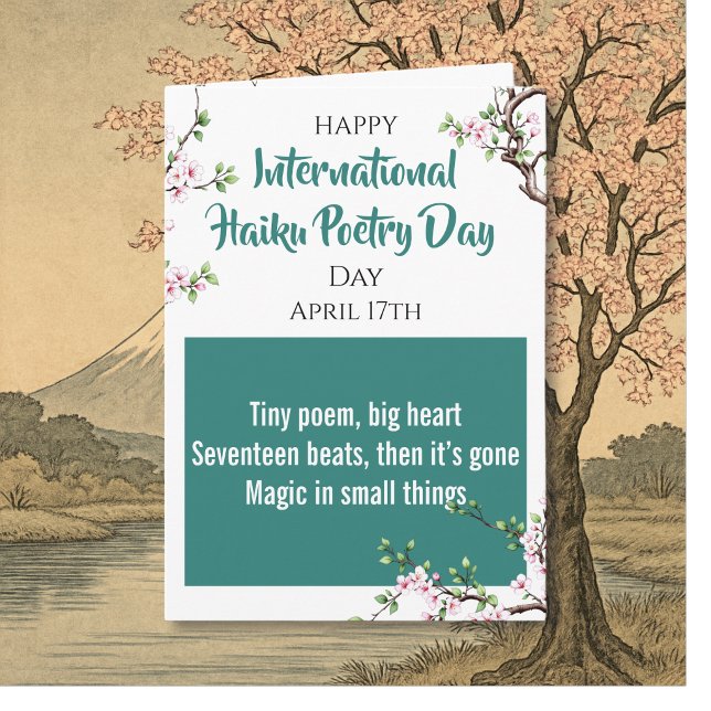 Happy International Haiku Day! April 17th Card (Creator Uploaded)