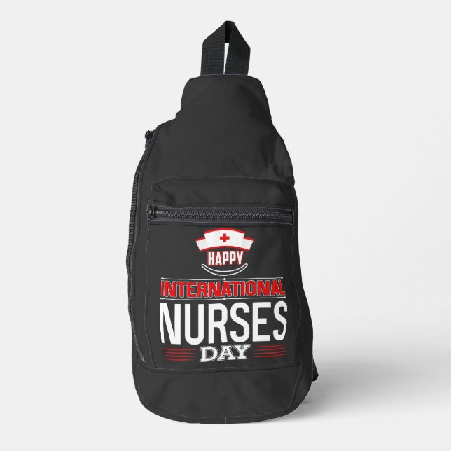 Happy International Nurses Day Sling Bag (Front)