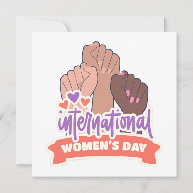 Happy International Women’s Day Invitation (Front)