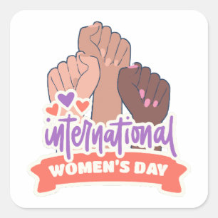 Happy International Women’s Day Square Sticker