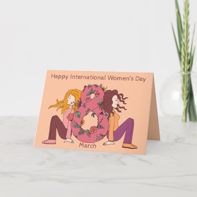 Happy International Women's Day (8 March) Card (Front)