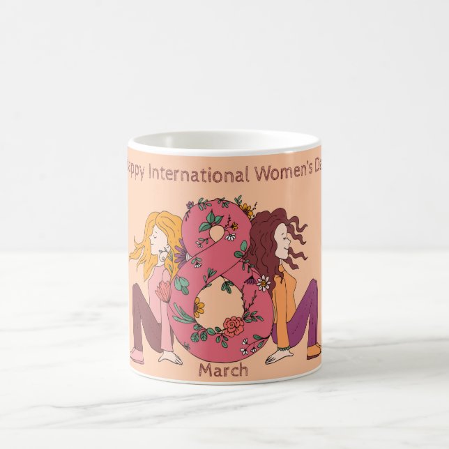 Happy International Women's Day (8 March) Coffee Mug (Center)