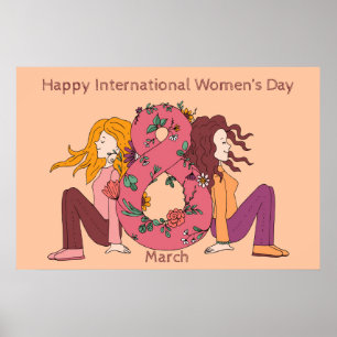 Happy International Women's Day (8 March) Poster