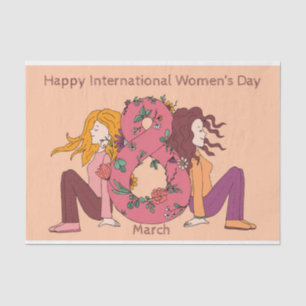 Happy International Women's Day (8 March) Tissue Paper