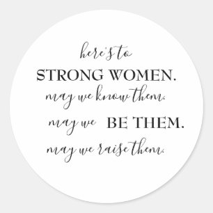 Happy International Women's Day Coffee Mug Classic Round Sticker