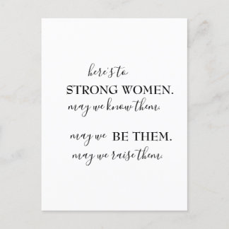 Happy International Women's Day Invitation Postcard