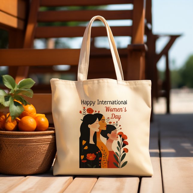 Happy International Women's Day Large Tote Bag (Creator Uploaded)