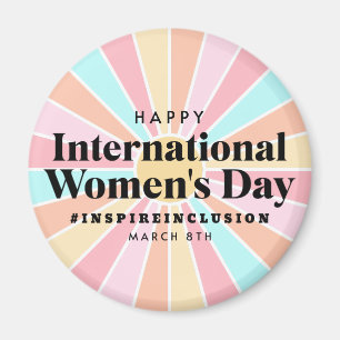 Happy International Women's Day March 8th Magnet