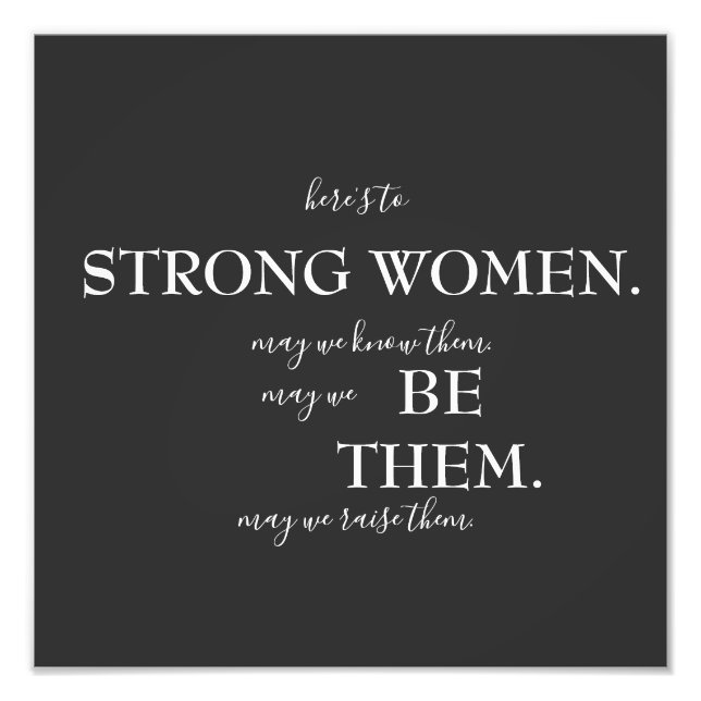 Happy International Women's Day T-Shirt Wooden Box Photo Print (Front)