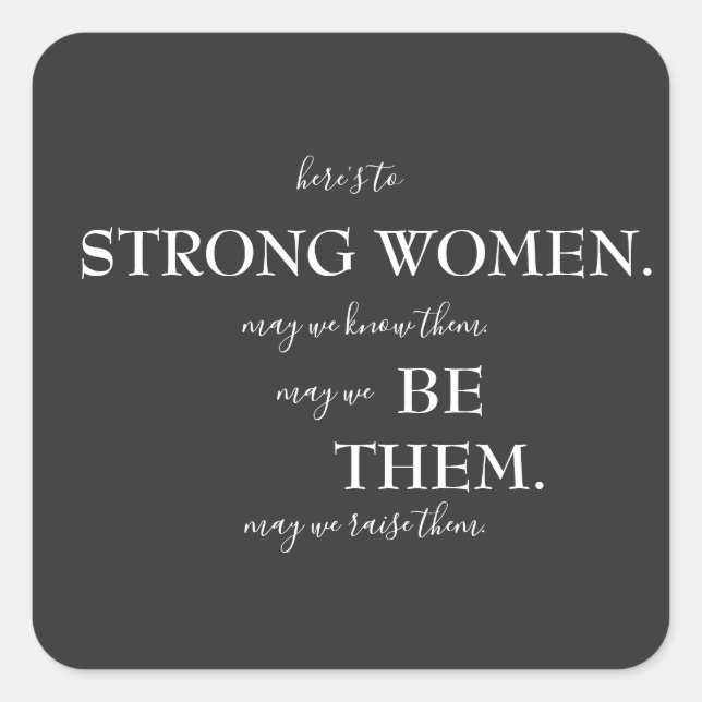 Happy International Women's Day T-Shirt Wooden Box Square Sticker (Front)