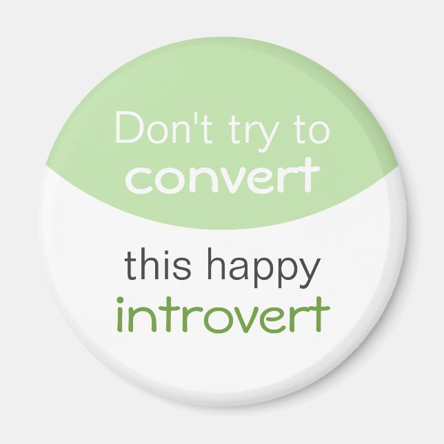 Happy Introvert Magnet (Front)
