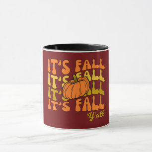 Happy It's Fall Y'all Thanksgiving Mug