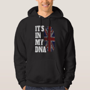 Happy It's In My DNA Flag England UK British Hoodie