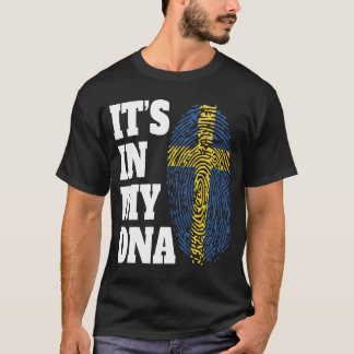 Happy It's In My DNA Sweden Flag Swedish T-Shirt