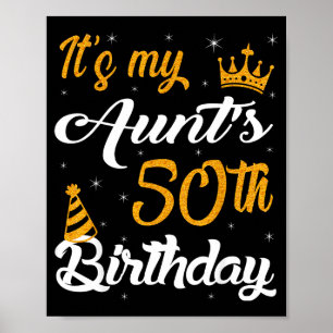 Happy Its My Aunts 50th Birthday 1975 50 Years Old Poster