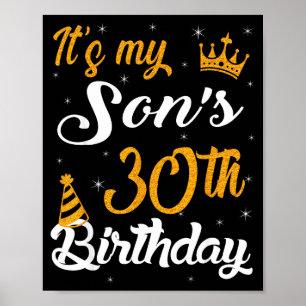 Happy Its My Sons 30th Birthday 1995 30 Years Old Poster