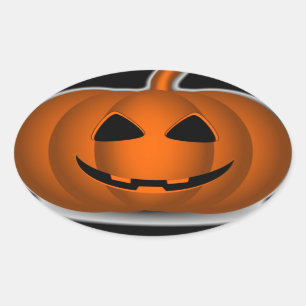 Happy Jack o' Lantern Halloween Sticker