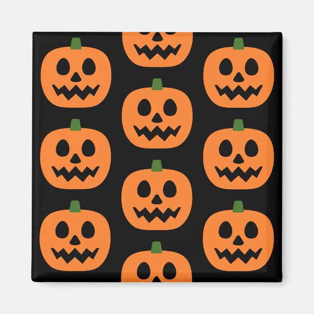 Happy Jack-O-Lantern Magnet (Front)