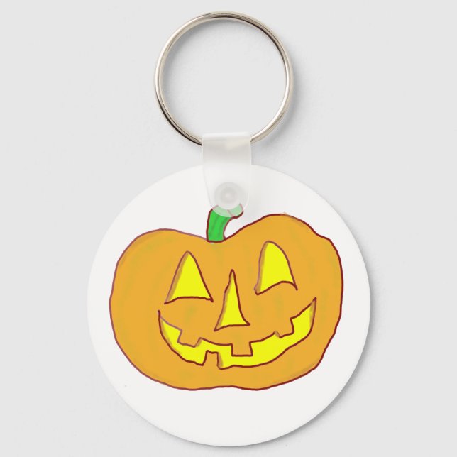 Happy Jack O'Lantern Key Ring (Front)