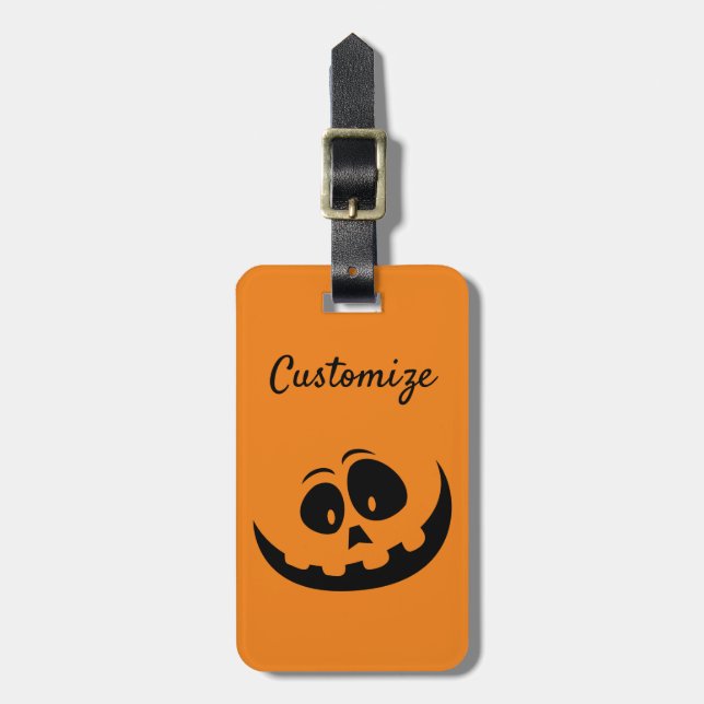 Happy Jack O'lantern Thunder_Cove Luggage Tag (Front Vertical)
