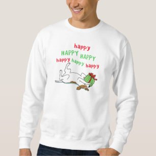 Happy Jack Russell Terrier Christmas Dog Sweatshirt
