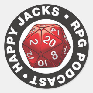 Happy Jacks d20 Logo Sticker