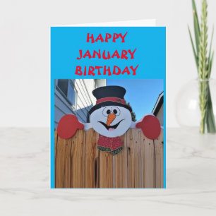HAPPY ***JANUARY*** BIRTHDAY TO YOU! CARD