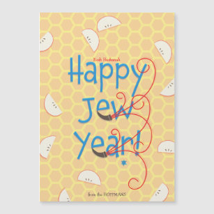 Happy Jew Year Rosh Hashanah Holiday Card