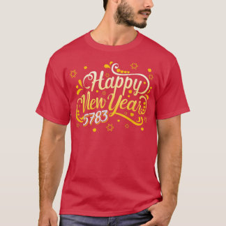 Happy Jewish New Year 5783 Rosh Hashanah 2022 Jewi T-Shirt