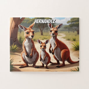 Happy Joey's Family Personalised Jigsaw Puzzle