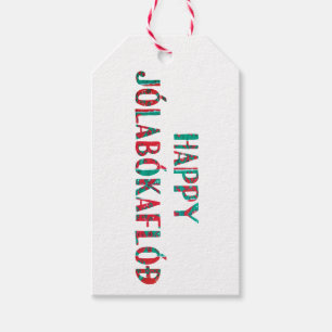 Happy Jolabokaflod (Bookmark) Gift Tags