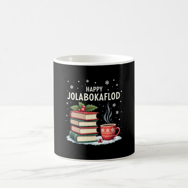 Happy Jolabokaflod Family Celebration Gift Coffee Mug (Center)