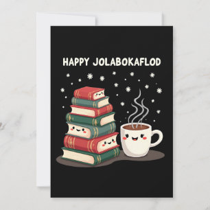 Happy Jolabokaflod Family Celebration Gift Holiday Card