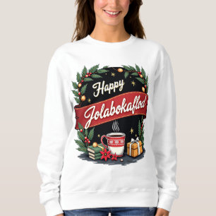 Happy Jolabokaflod Gift Holiday Invitation Sweatshirt