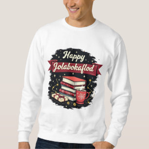 Happy Jolabokaflod Giftholida Invitation Sweatshirt