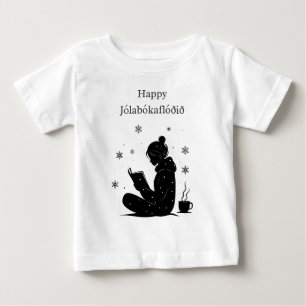 Happy Jolabokaflod – Icelandic Book Flood Gift Baby T-Shirt