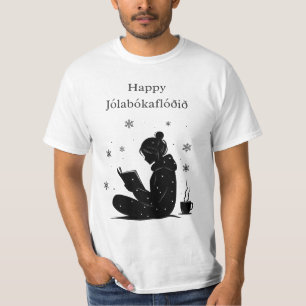 Happy Jolabokaflod – Icelandic Book Flood Gift T-Shirt