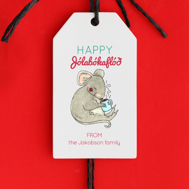 Happy Jolabokaflod Mice Gift Tags (Creator Uploaded)