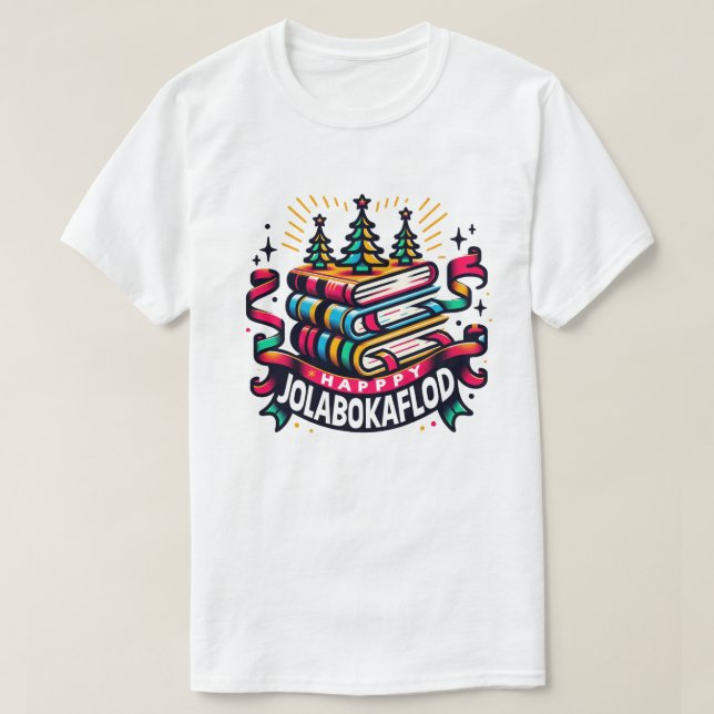 Happy Jolabokaflod T-Shirt (Design Front)