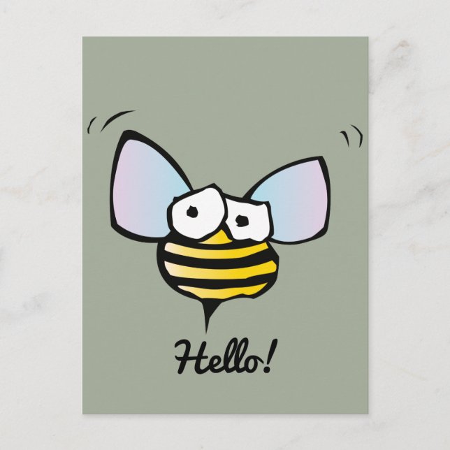 Happy Jolly Bee Postcard (Front)