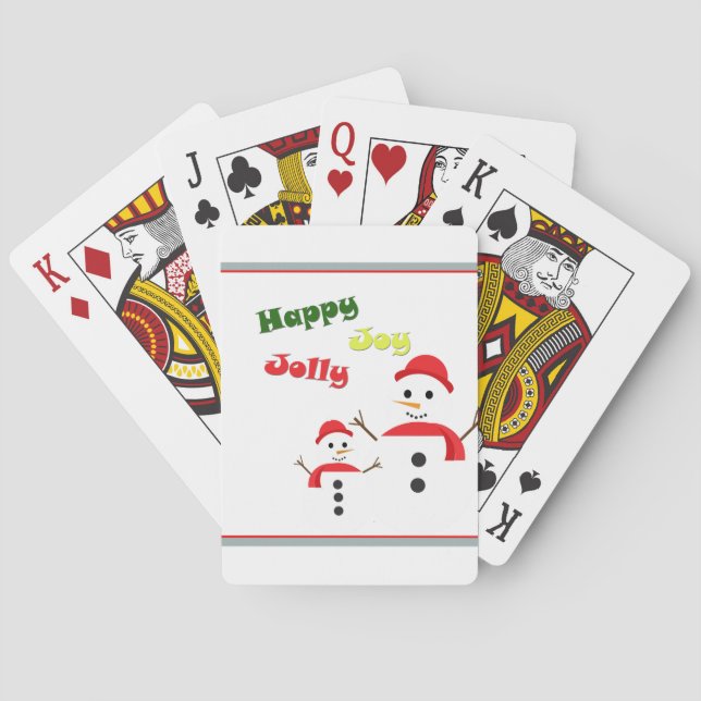Happy Jolly Joy Playing Cards (Back)